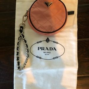 PRADA round wristlet